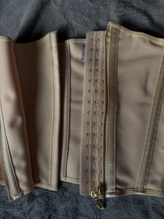 Faja Cinturilla Beige y Dorado