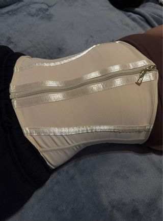 Faja Cinturilla Beige y Dorado