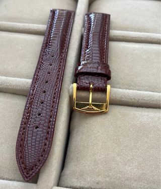 Correa de reloj de piel marrón para reloj Longines