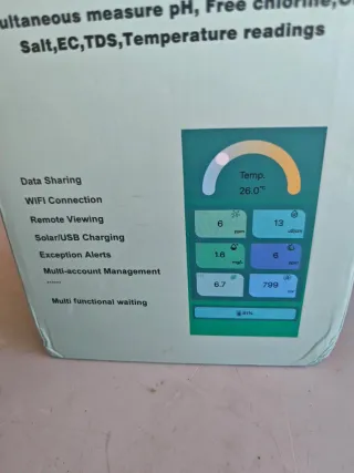 Analizador Calidad Agua Piscina Solar Inteligente