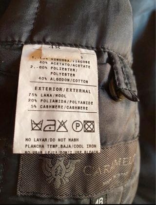 Chaquetòn de lana Caramelo