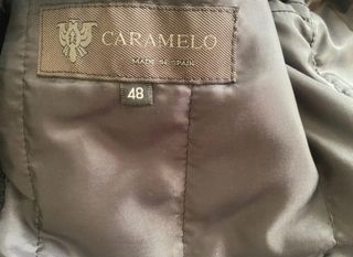 Chaquetòn de lana Caramelo