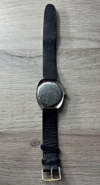 Orologio Vintage Lorenz Edox Argento Nero