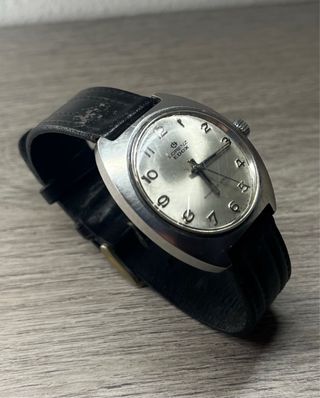 Orologio Vintage Lorenz Edox Argento Nero