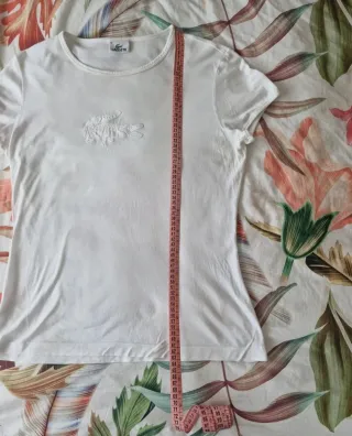 Camiseta Lacoste Mujer Blanca
