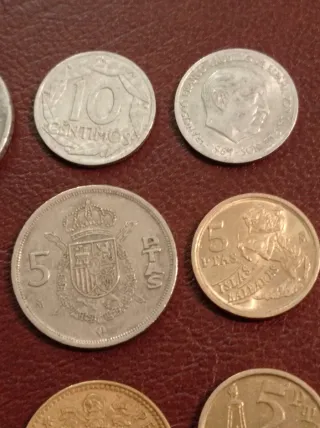 Lote monedas pesetas españolas