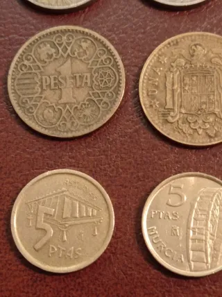 Lote monedas pesetas españolas