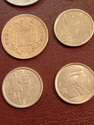 Lote monedas pesetas españolas