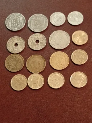 Lote monedas pesetas españolas