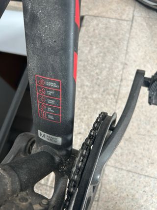 Bicicleta talla M con sillen adaptable y manillar