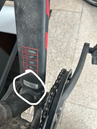 Bicicleta talla M con sillen adaptable y manillar