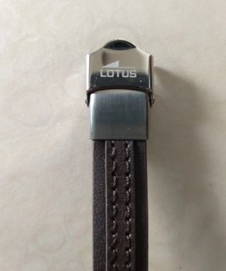 Pulsera Lotus Piel Marrón y acero