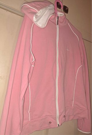 Chaqueta Miteo rosa con capucha