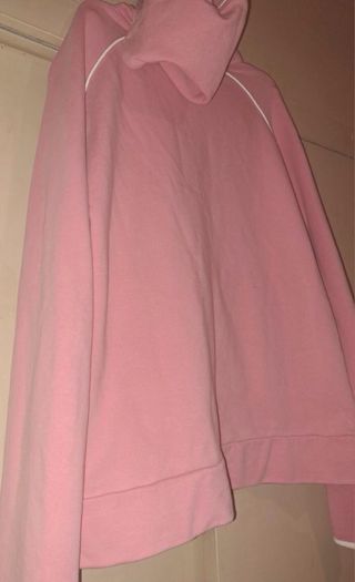 Chaqueta Miteo rosa con capucha