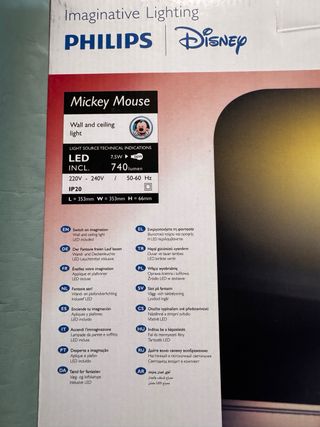 Plafoniera Philips Mickey Mouse LED
