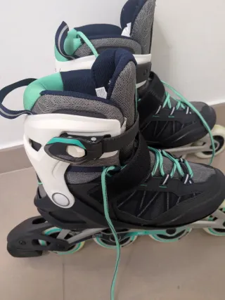 Patines en línea Oxelo Fit500 T 40 + Protecciones