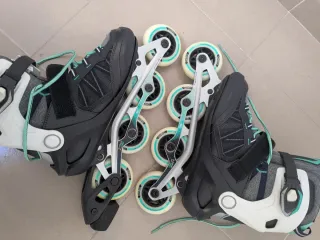 Patines en línea Oxelo Fit500 T 40 + Protecciones