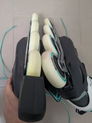 Patines en línea Oxelo Fit500 T 40 + Protecciones