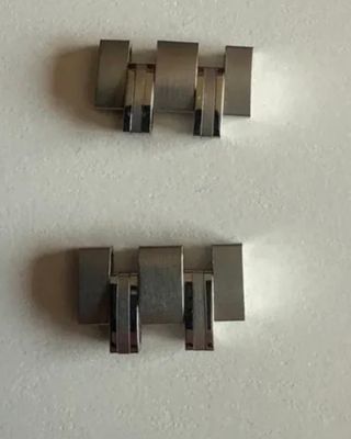 Eslabones Omega Seamaster Plateados de acero