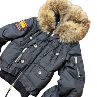 Dsquared2 Bomber Pelliccia Cappuccio Nero