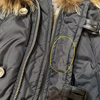 Dsquared2 Bomber Pelliccia Cappuccio Nero