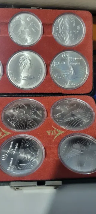 28 Monedas Plata 925 Juegos Olímpicos Montreal