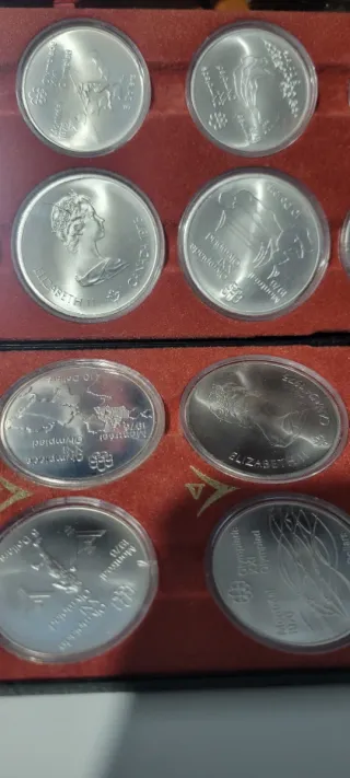 28 Monedas Plata 925 Juegos Olímpicos Montreal
