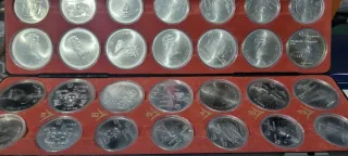 28 Monedas Plata 925 Juegos Olímpicos Montreal
