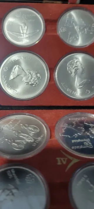 28 Monedas Plata 925 Juegos Olímpicos Montreal