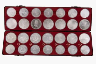 28 Monedas Plata 925 Juegos Olímpicos Montreal