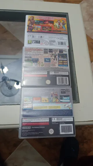 Lote 3 cajas de juegos Nintendo DS/3DS Pokémon