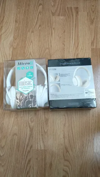 Auriculares Micro Plegables Blancos