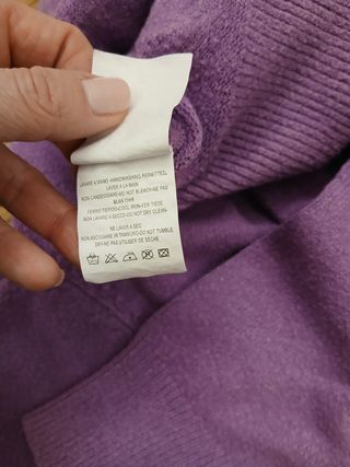 Jersey lila con bolsillos talla única
