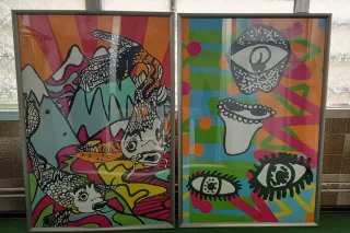 2 Quadri Astratti Colorati