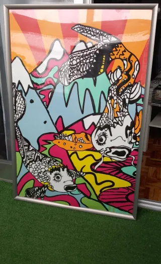 2 Quadri Astratti Colorati