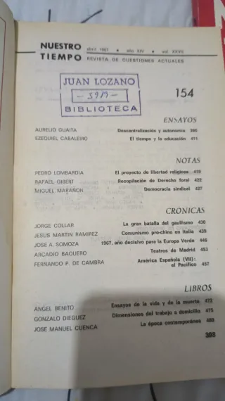 Pack revistas Nuestro Tiempo