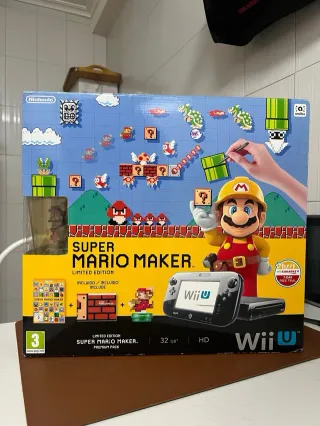 Caja Juego y Accesorios Mario Maker Wiiu ED limita