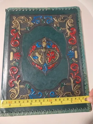 Funda Libro Cuero Antigua Grabada
