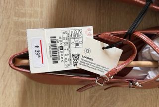 Bailarinas Zara Piel Punta Cuadrada