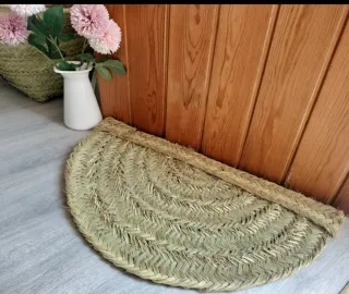 Tappeto Mezzaluna in Fibra Naturale Stile Boho