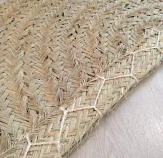 Tappeto Mezzaluna in Fibra Naturale Stile Boho