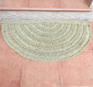 Tappeto Mezzaluna in Fibra Naturale Stile Boho