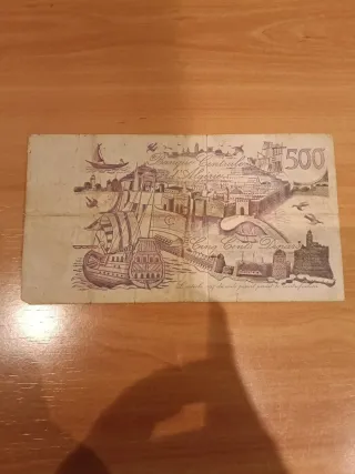 Billete 500 Dinara Argelia 1970