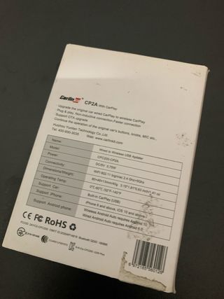 Carlinkit Adaptador inalámbrico CP2A