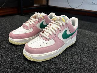 Zapatillas Nike Air Force 1 Rosa y Verde