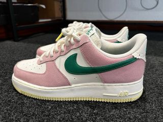 Zapatillas Nike Air Force 1 Rosa y Verde