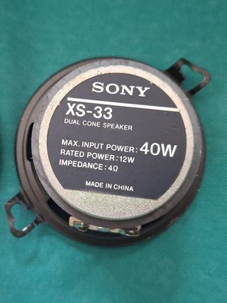 Pequenas Colunas vintage, marca Sony XS-33 - 40W