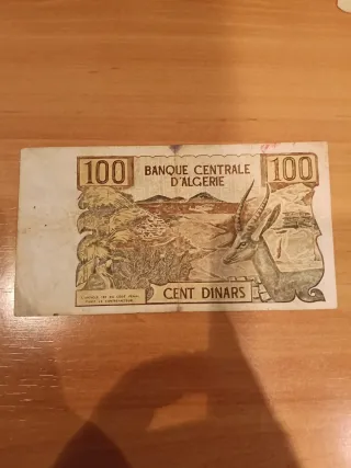 Billete Argelia 100 Dinars 1970