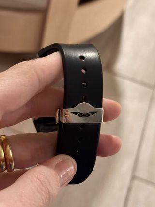 Reloj Sandoz plateado y negro