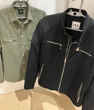 Camisa (M) y Chaqueta (L) Zara